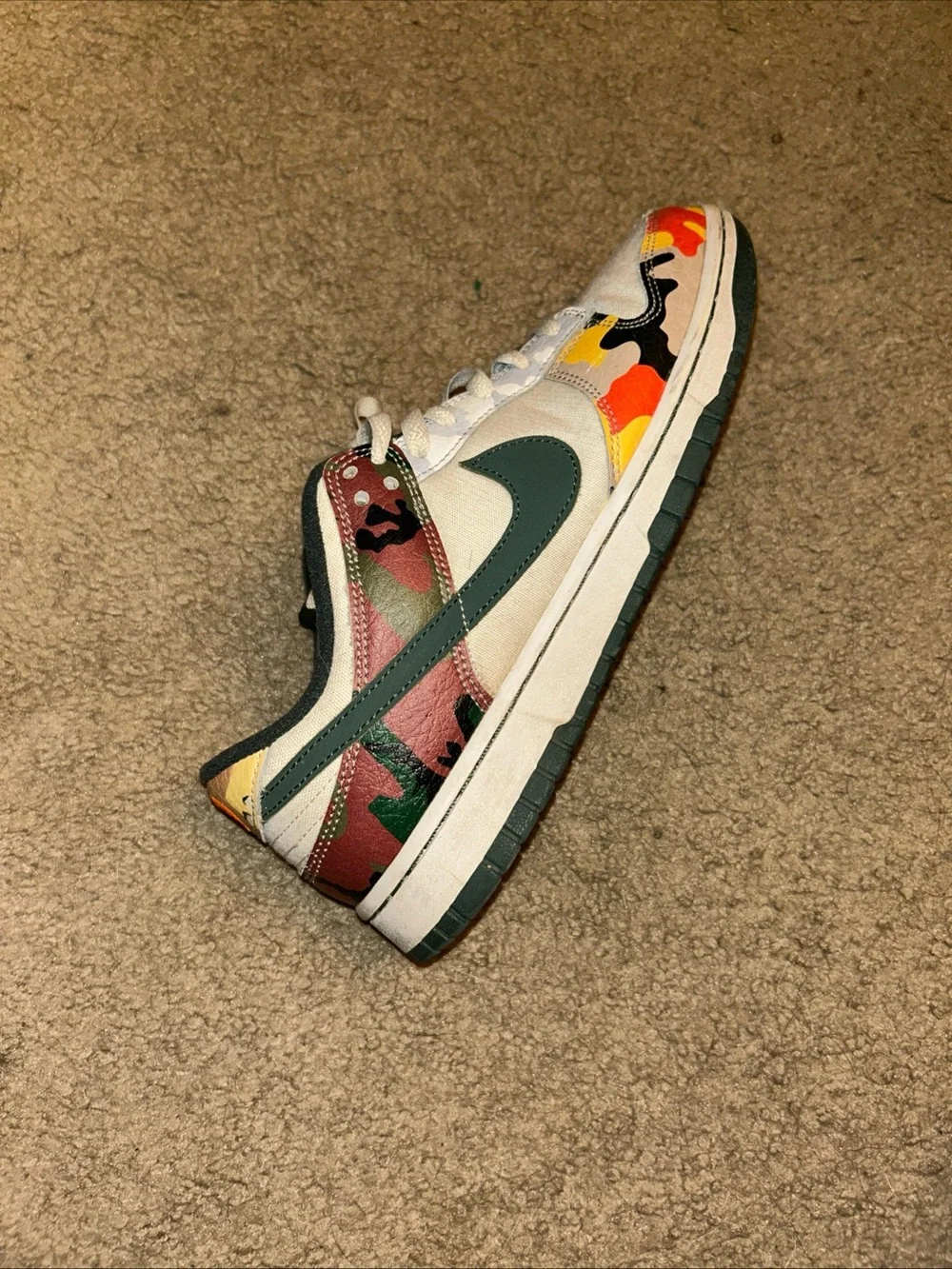 Nike Camo Dunks size 10